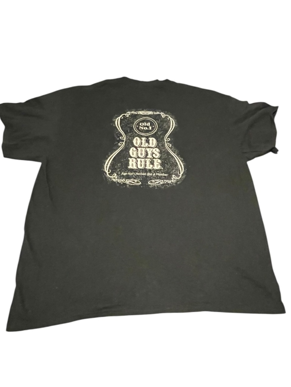 Black Old Guys Rule "Age Ain't Nothing But A Number" t-shirt Size XL EUC